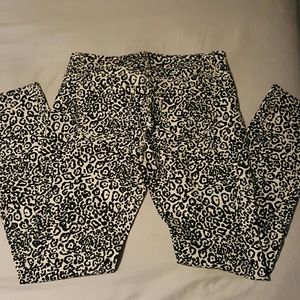 Ann Taylor leopard jeans