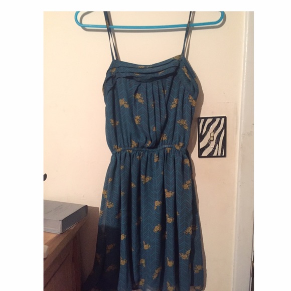 Mossimo green/yellow dress