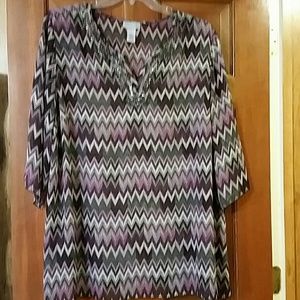 2x Sheer Purple Top, Maggie Barnes for Cathrrines