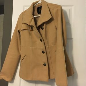 Tan peacoat in great shape, never worn!