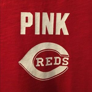 VS Pink Cincy Reds vneck
