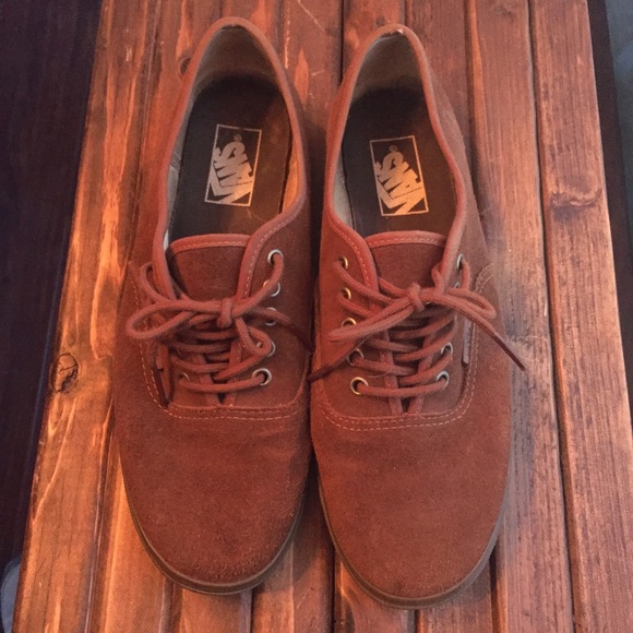 Authentic Low Pro Vans-Brown Suede M 8/ L 9.5