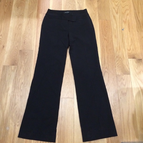 Black boot cut dress pants