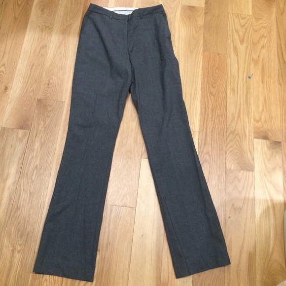 Dark Grey Straight Leg Trousers