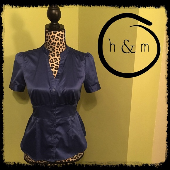 H&M Royal Navy Blouse