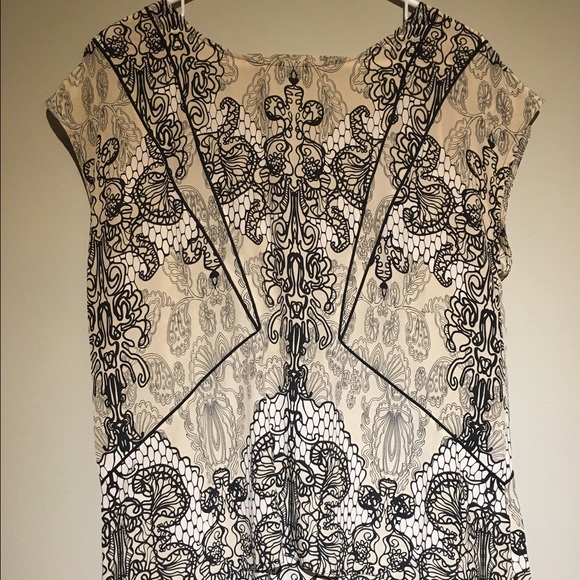100% silk Willow & Clay printed top