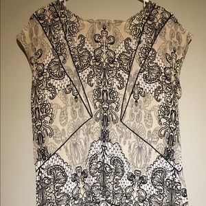 100% silk Willow & Clay printed top