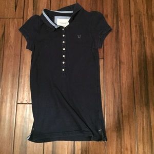 American Eagle XS Navy Blue Polo