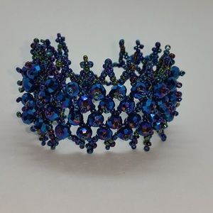 Blue beaded bracelet💙