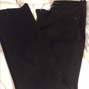 Black boot cut jeans size 16