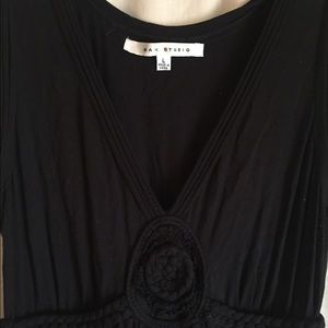 Max Studio black maxi dress- very flattering!