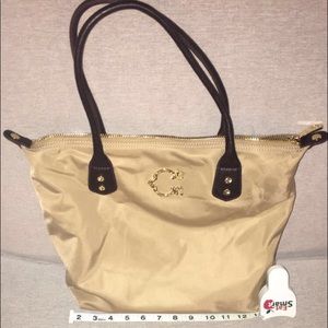 C Wonder Nylon and Leather Tote