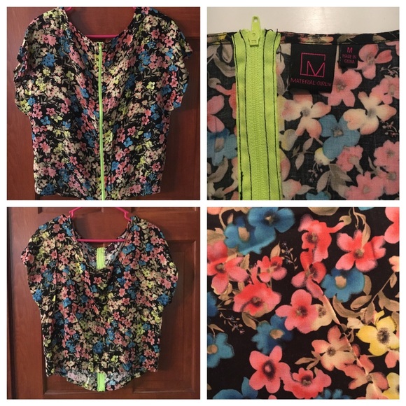 Neon Flower Top - Picture 1 of 2