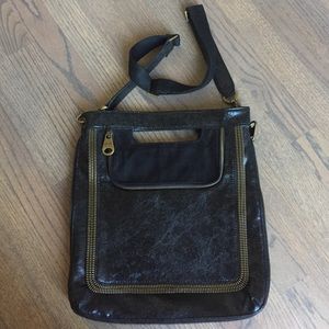 Matt & Nat Vegan Black Work Bag With Cool Zippers