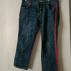 Cabi Johnny Tux crop jeansize 8