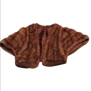 Vintage mink (not certain) wrap/stole
