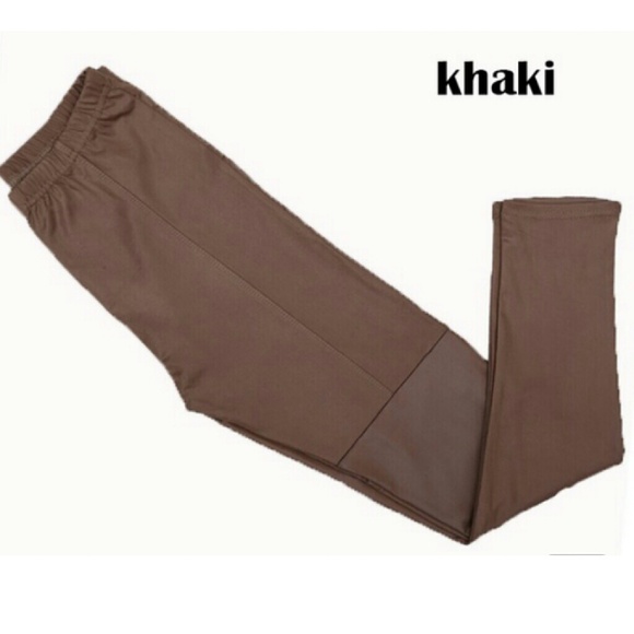 NEW ARRIVAL: Super Cute Leather Look Leggings - Picture 3 of 4