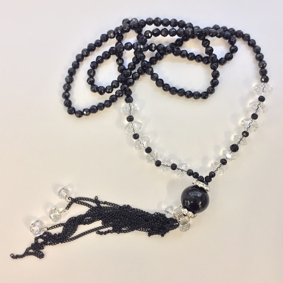 Black Crystal Necklace