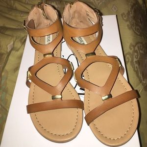 Steve Madden KONNYY brown leather sandals