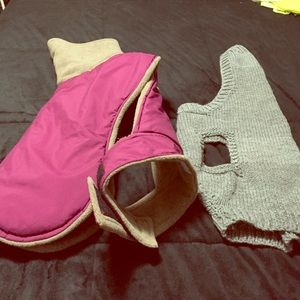 Dog sweater and dog jacket