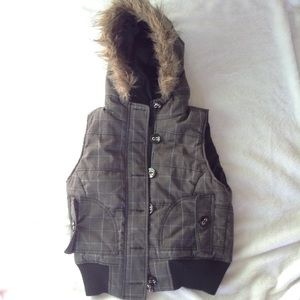 Gray Puffy Vest