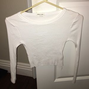 Urban Outfitters Silence + Noise White Crop Top
