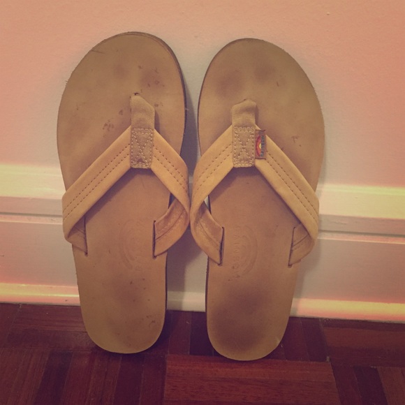 Rainbow Flip Flops Size 10