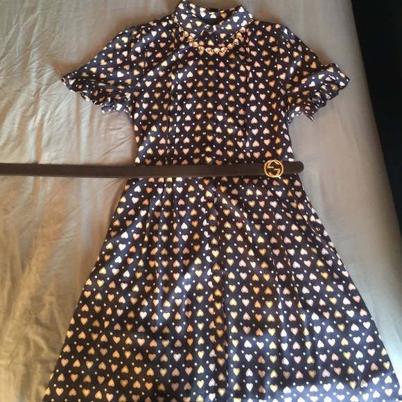J. Crew navy silk dress