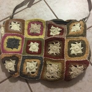 Granny square crochet bag