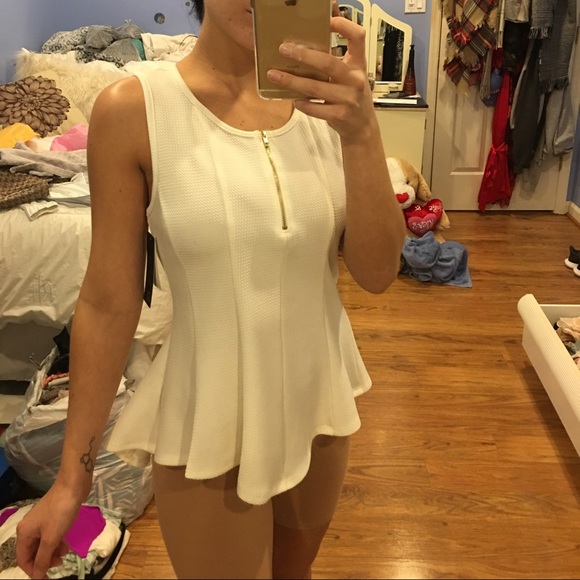 Free People Tops - White tank blouse