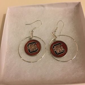 USC Gamecocks Drop Earrings