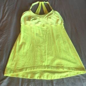 Neon Yellow Lululemon tank