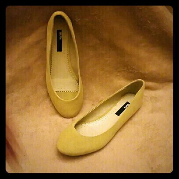 Key Lime Pie BDG Suede Ballet Flats