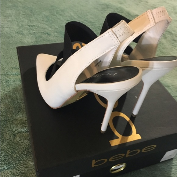 bebe Shoes - Bebe White Stilettos bebe Shoes - Bebe White Stilettos