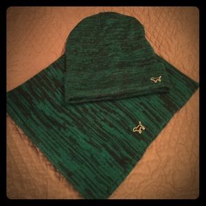 PINK beanie & infinity scarf