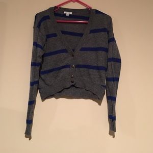 🌷SALE🌷F21 Cropped Striped Cardigan
