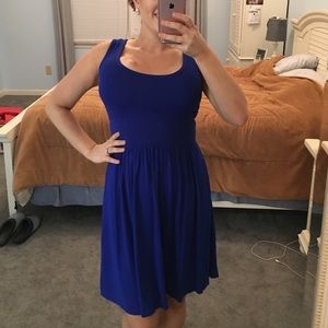 Blue tank swing dress