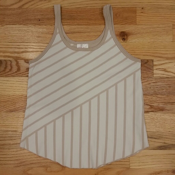 Parker knit strappy curved hem tank- sz S