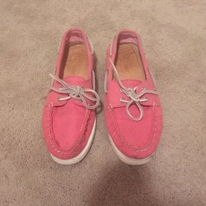 PINK SPERRY TOP SIDERS