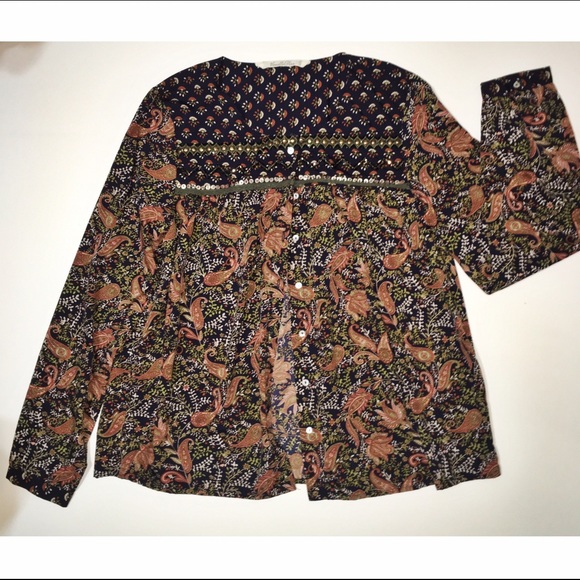 Vanilla Star Long Sleeve Peasant Top