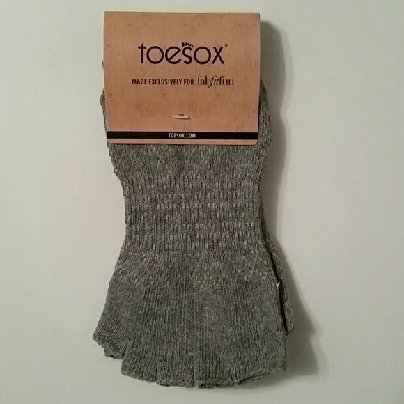 toesox grey half-toe, low rise