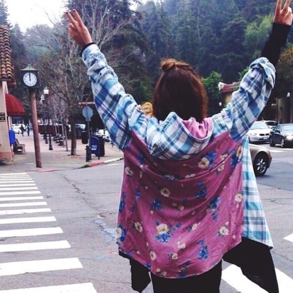 LF stores floral Flannel rare
