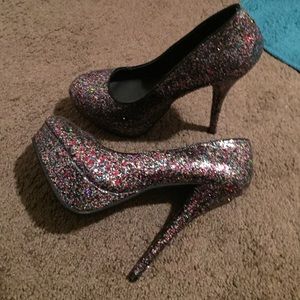 Glitter heels