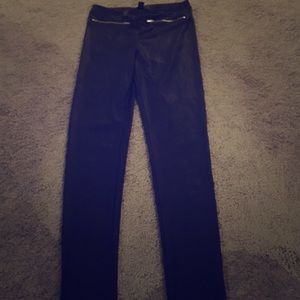 Faux leather leggings