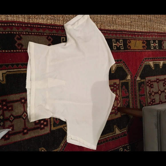 White short sleeved top