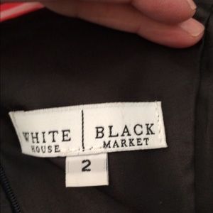 Black and White Satin Dress