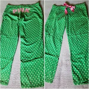 🔴CLEARANCE VS Pink Green PJ Bottoms S