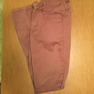 XS Rust Brown Skinnies