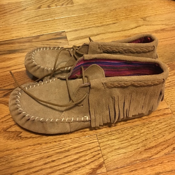 Moccasin style booties