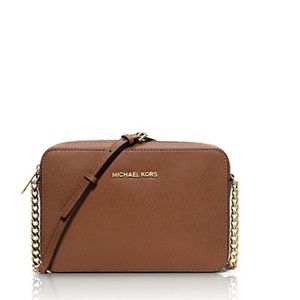 Michael Kors jet set saffiano leather crossbody